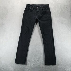 Levis 511‎ Jeans Mens 32x32 Black Slim Tapered Dark Wash Minimalist Edgy